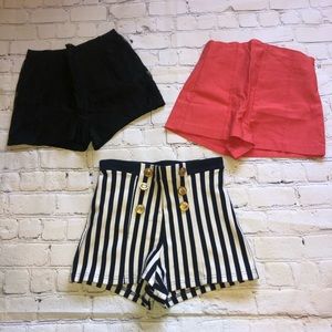 High waisted short bundle